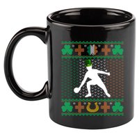 Ping Pong Player St Patrick's Day Ugly Holiday Table Tennis Meaningful Gift 11oz C Handle Ceramic Mug