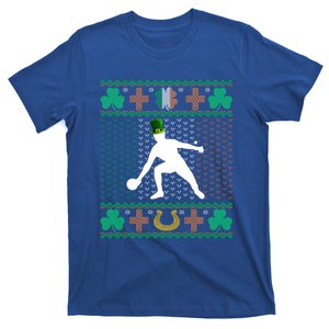 Ping Pong Player St Patrick's Day Ugly Holiday Table Tennis Meaningful Gift T-Shirt