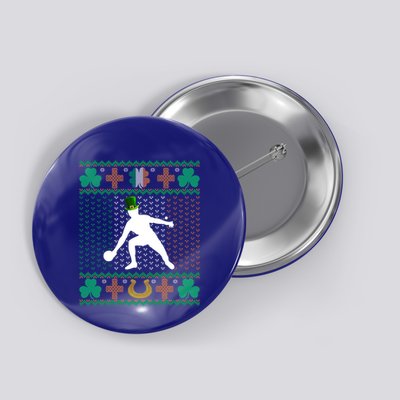 Ping Pong Player St Patrick's Day Ugly Holiday Table Tennis Meaningful Gift Button