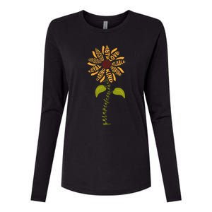 Para professional Paraeducator Teacher Sunflower Womens Cotton Relaxed Long Sleeve T-Shirt