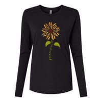 Para professional Paraeducator Teacher Sunflower Womens Cotton Relaxed Long Sleeve T-Shirt