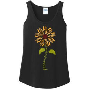 Para professional Paraeducator Teacher Sunflower Ladies Essential Tank