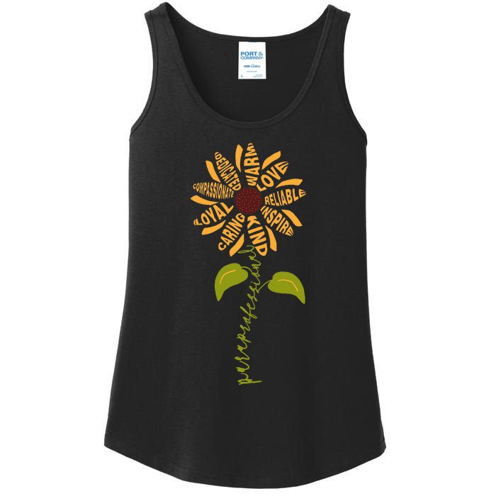 Para professional Paraeducator Teacher Sunflower Ladies Essential Tank