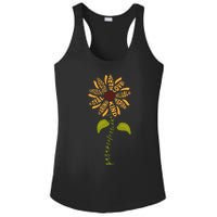 Para professional Paraeducator Teacher Sunflower Ladies PosiCharge Competitor Racerback Tank