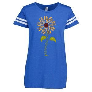 Para professional Paraeducator Teacher Sunflower Enza Ladies Jersey Football T-Shirt