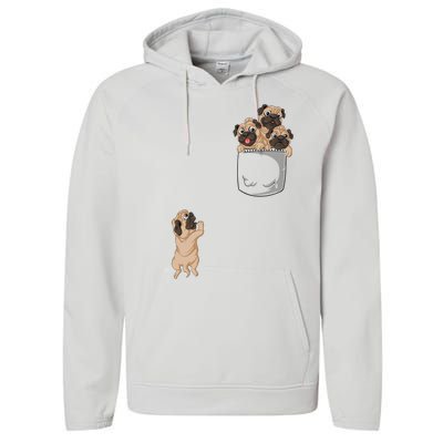 Pug Pocket Performance Fleece Hoodie