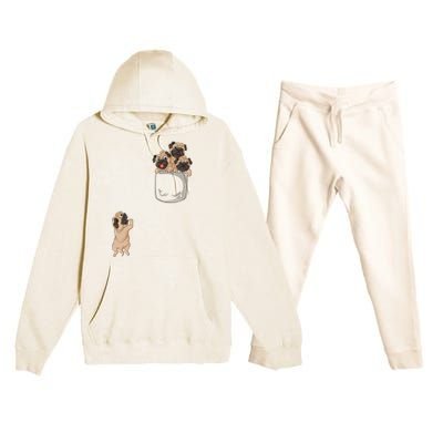 Pug Pocket Premium Hooded Sweatsuit Set