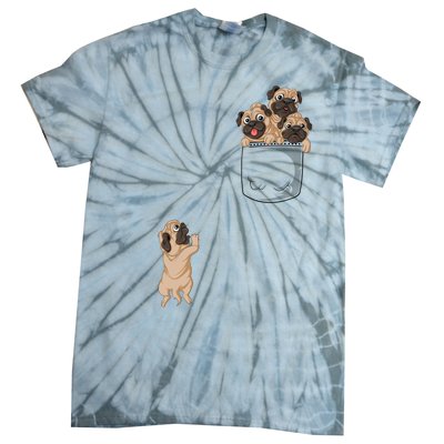 Pug Pocket Tie-Dye T-Shirt