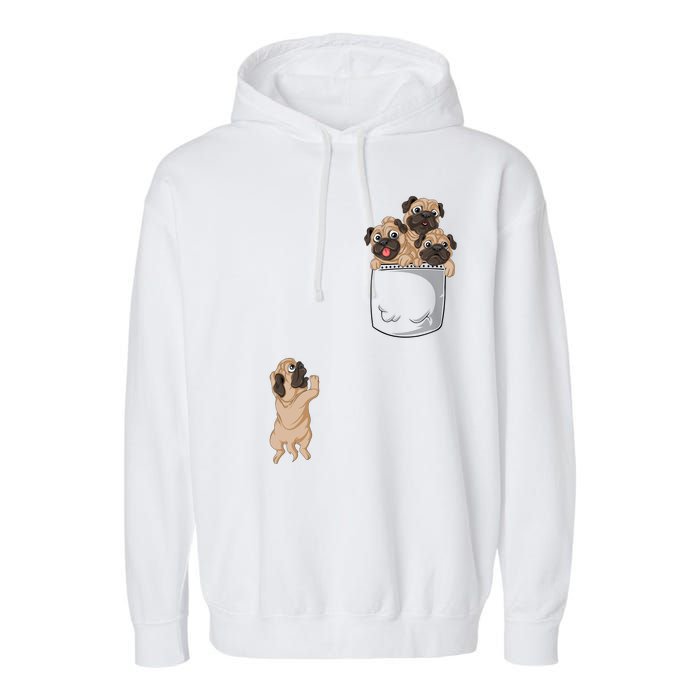 Pug Pocket Garment-Dyed Fleece Hoodie