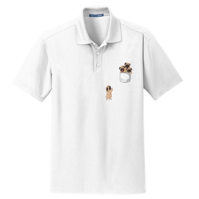 Pug Pocket Dry Zone Grid Polo