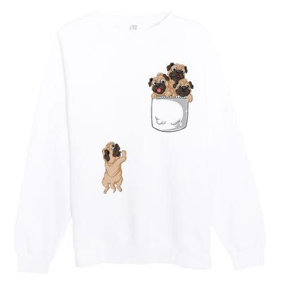 Pug Pocket Premium Crewneck Sweatshirt