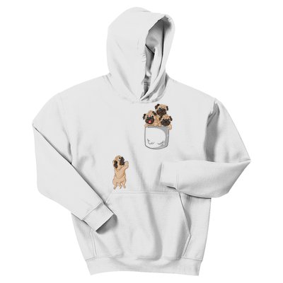 Pug Pocket Kids Hoodie