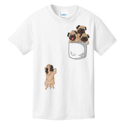 Pug Pocket Kids T-Shirt