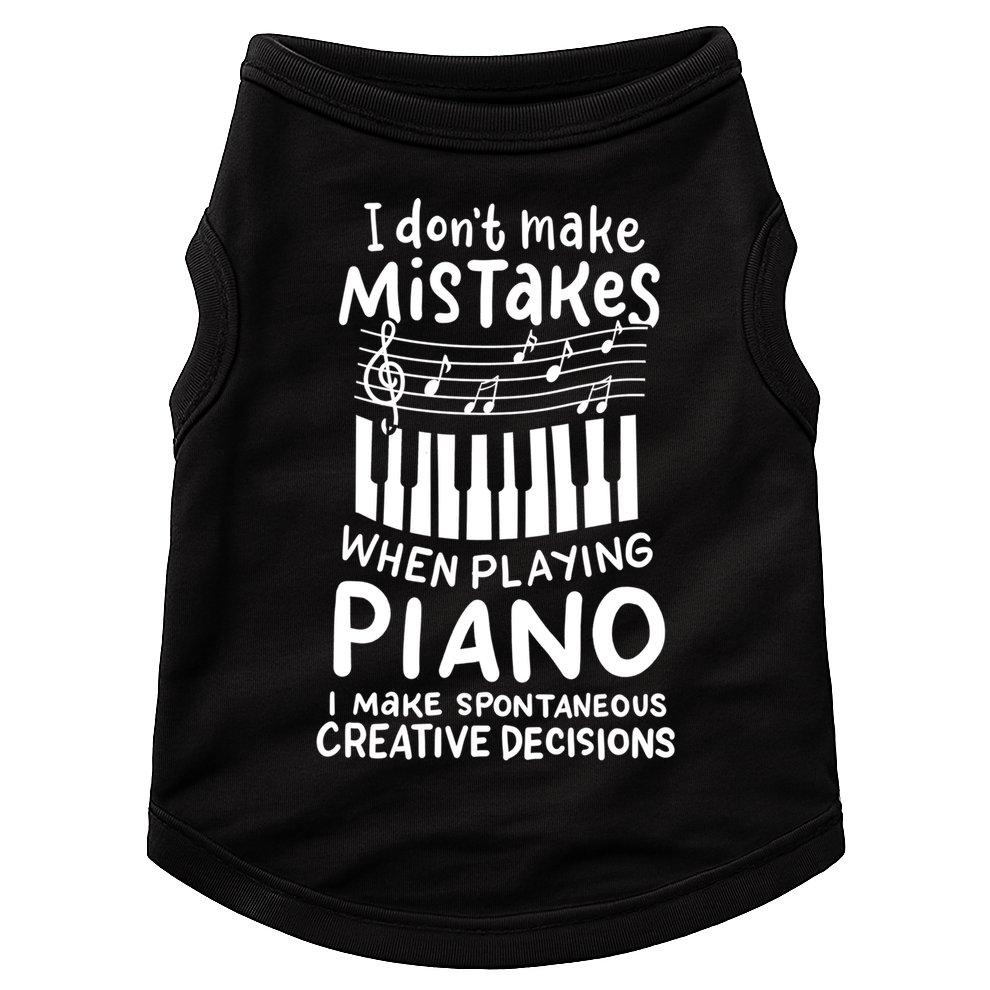 Piano Player Pianist Music Keyboard Gift Doggie Tank
