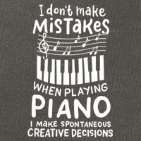 Piano Player Pianist Music Keyboard Gift Cotton Canvas Backpack
