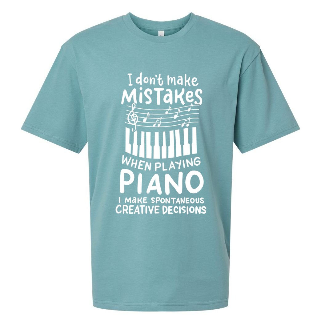 Piano Player Pianist Music Keyboard Gift Sueded Cloud Jersey T-Shirt