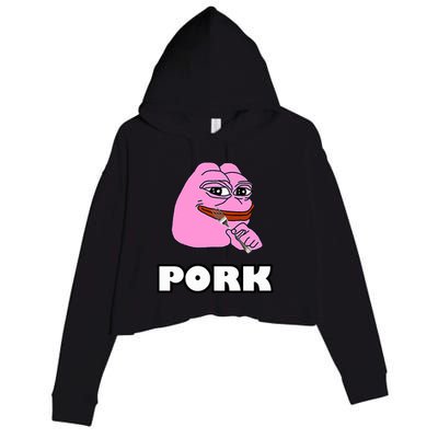 Pork Pepe Pond0x Pondx Pondcoin Pndc Crypto Pauly0x Pond Crop Fleece Hoodie