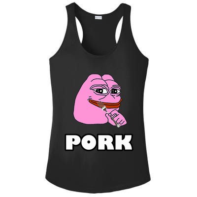 Pork Pepe Pond0x Pondx Pondcoin Pndc Crypto Pauly0x Pond Ladies PosiCharge Competitor Racerback Tank