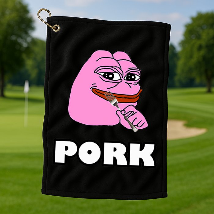 Pork Pepe Pond0x Pondx Pondcoin Pndc Crypto Pauly0x Pond Golf Towel