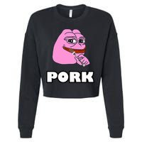 Pork Pepe Pond0x Pondx Pondcoin Pndc Crypto Pauly0x Pond Cropped Pullover Crew