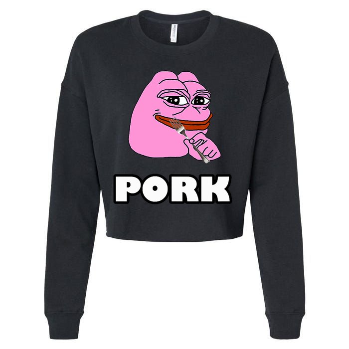 Pork Pepe Pond0x Pondx Pondcoin Pndc Crypto Pauly0x Pond Cropped Pullover Crew