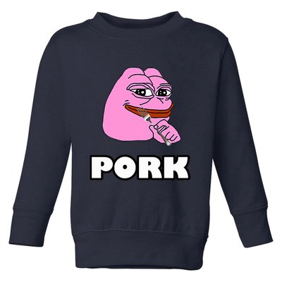 Pork Pepe Pond0x Pondx Pondcoin Pndc Crypto Pauly0x Pond Toddler Sweatshirt