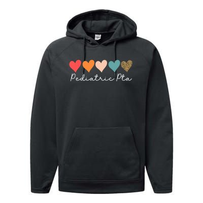 Pediatric PTA Physical Therapy Therapist Assistant Rainbow Performance Fleece Hoodie