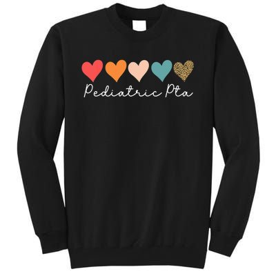 Pediatric PTA Physical Therapy Therapist Assistant Rainbow Tall Sweatshirt