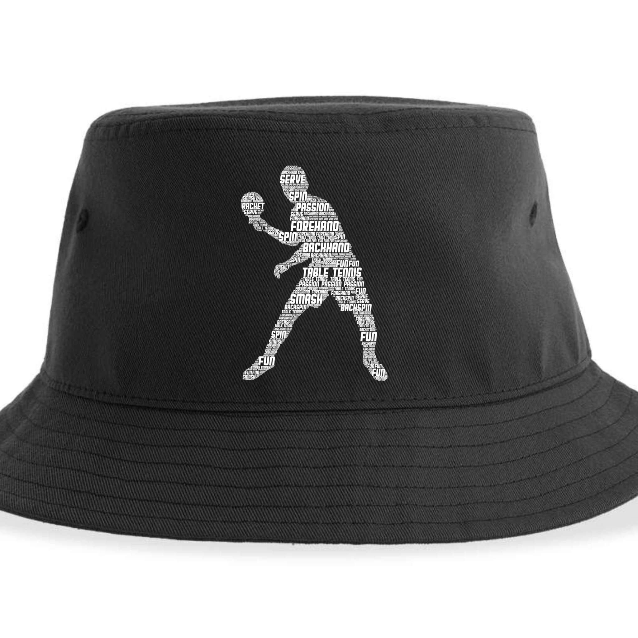 Ping Pong Player Table Tennis Cute Gift Sustainable Bucket Hat