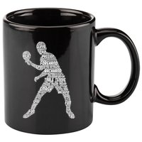 Ping Pong Player Table Tennis Cute Gift 11oz C Handle Ceramic Mug