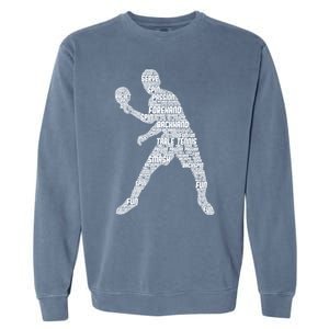 Ping Pong Player Table Tennis Cute Gift Garment-Dyed Sweatshirt