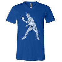 Ping Pong Player Table Tennis Cute Gift V-Neck T-Shirt