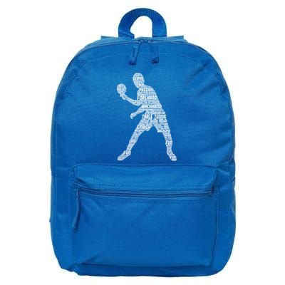 Ping Pong Player Table Tennis Cute Gift 16 in Basic Backpack