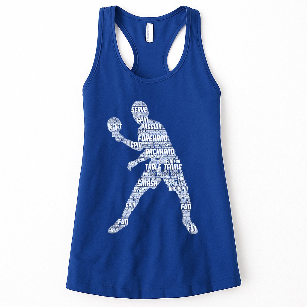 Ping Pong Player Table Tennis Cute Gift Womens Tank Top