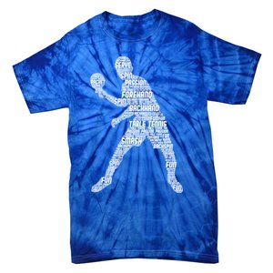 Ping Pong Player Table Tennis Cute Gift Tie-Dye T-Shirt