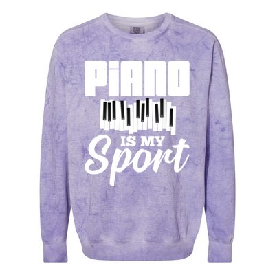 Piano Player Pianist Music Keyboard Gift Colorblast Crewneck Sweatshirt