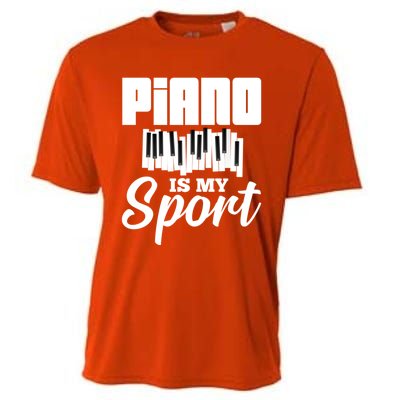 Piano Player Pianist Music Keyboard Gift Cooling Performance Crew T-Shirt