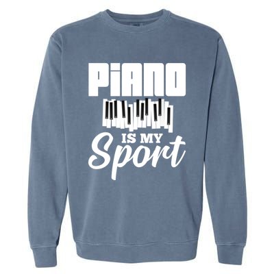 Piano Player Pianist Music Keyboard Gift Garment-Dyed Sweatshirt