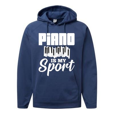 Piano Player Pianist Music Keyboard Gift Performance Fleece Hoodie