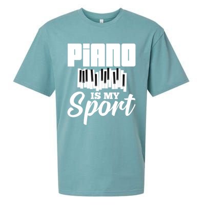 Piano Player Pianist Music Keyboard Gift Sueded Cloud Jersey T-Shirt