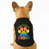 Pride Paw Print In Rainbow Colors Doggie Tank