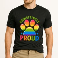 Pride Paw Print In Rainbow Colors Performance Shirt