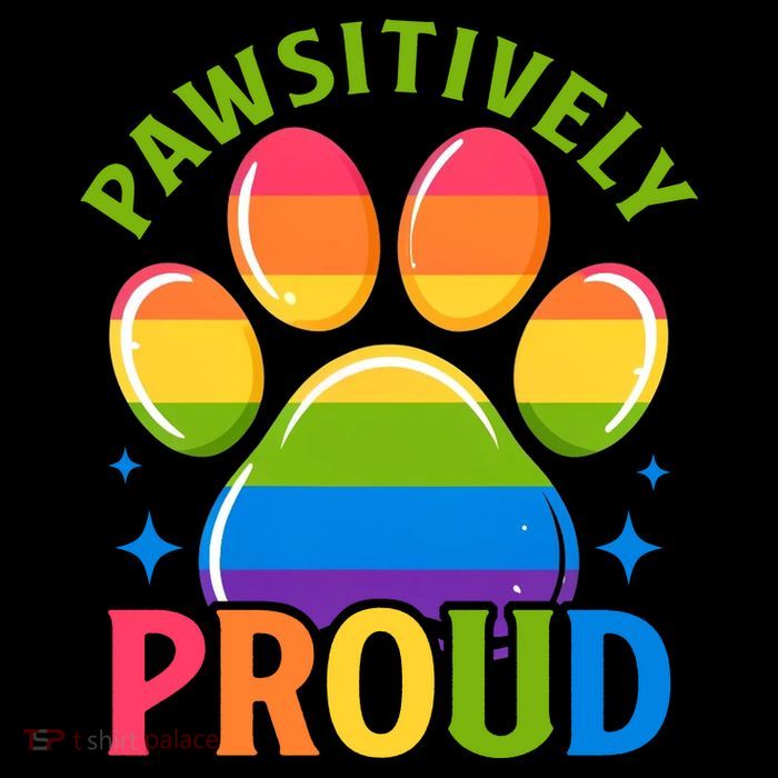 Pride Paw Print In Rainbow Colors Bucket Hat