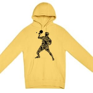 Ping Pong Player Table Tennis Gift Premium Pullover Hoodie