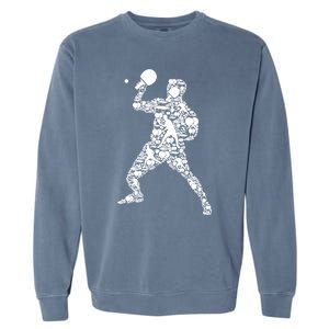 Ping Pong Player Table Tennis Gift Garment-Dyed Sweatshirt