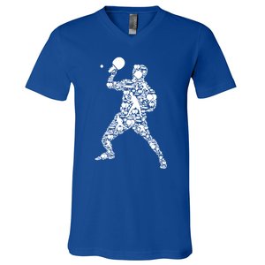 Ping Pong Player Table Tennis Gift V-Neck T-Shirt