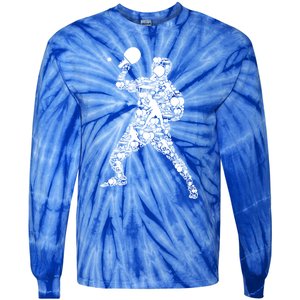 Ping Pong Player Table Tennis Gift Tie-Dye Long Sleeve Shirt