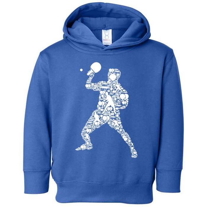 Ping Pong Player Table Tennis Gift Toddler Hoodie