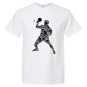 Ping Pong Player Table Tennis Gift Garment-Dyed Heavyweight T-Shirt