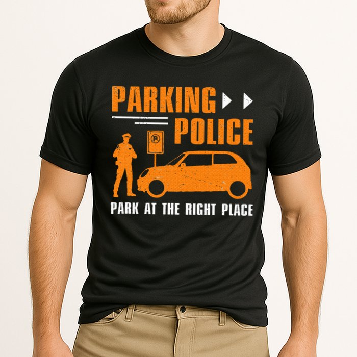 Parking Police Park At The Right Place Cooling Performance Crew T-Shirt